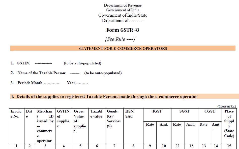 GSTR-8a