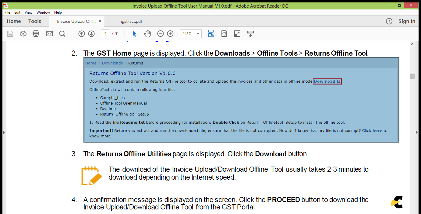 Invoice Upload Offline Tool User Manual_V1.0.pdf - Adobe Acrobat Reader DC 2017-07-26 15.14.22