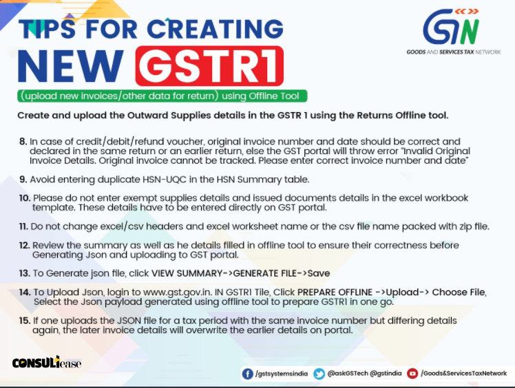 GSTR 1 offline utility guide