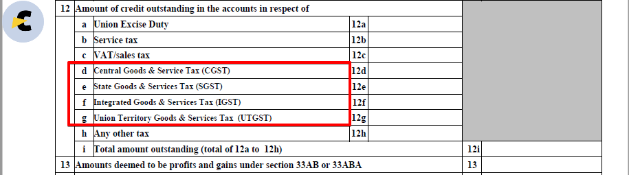 gst in itr 3 5