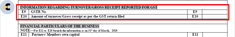 gst in itr 4