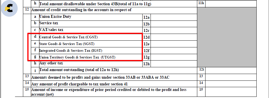 gst in itr 5 5