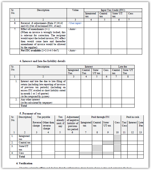 GSTR Sugam second page