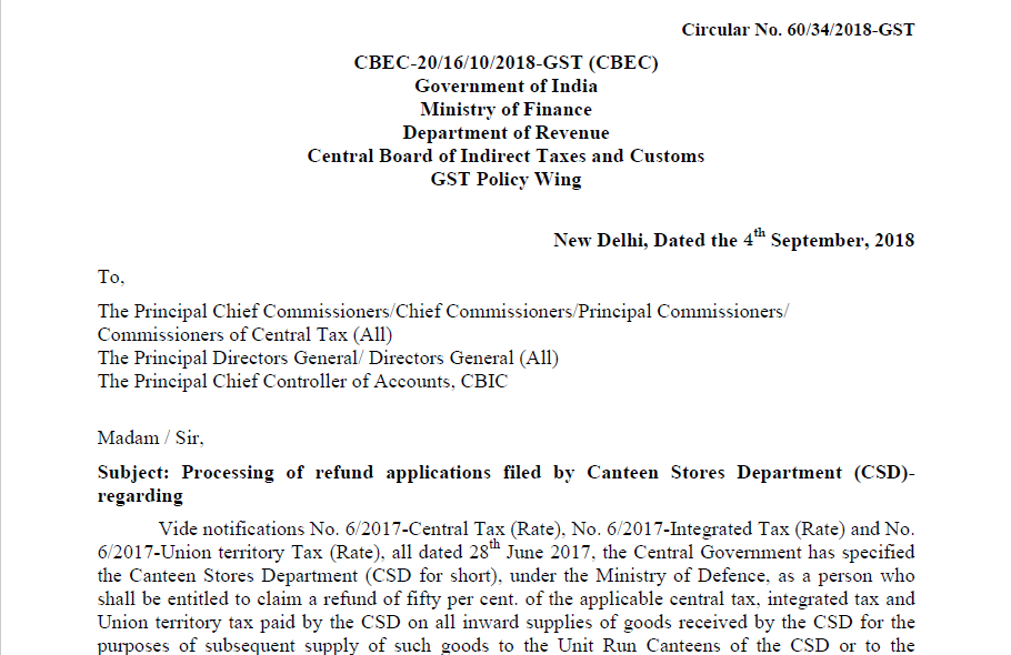 Circular No. 60/34/2018-GST
