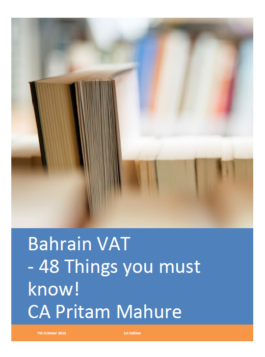 e-book on VAT in Bahrain by CA Pritam Mahure