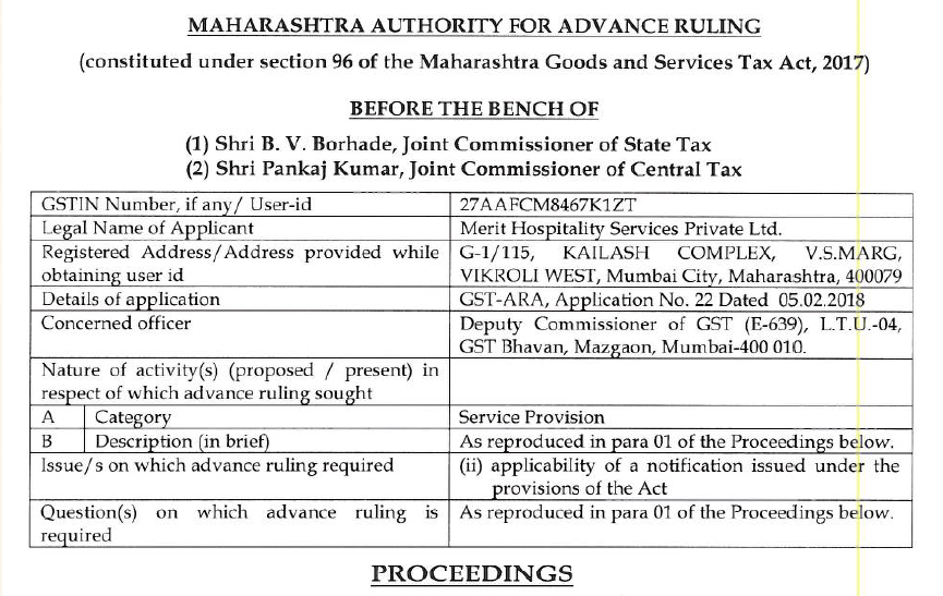 GST ARA ORDER MERIT HOSPITALITY SERVICES PVT LTD.pdf - Adobe Acrobat Reader DC 2018-11-16 13.37.05