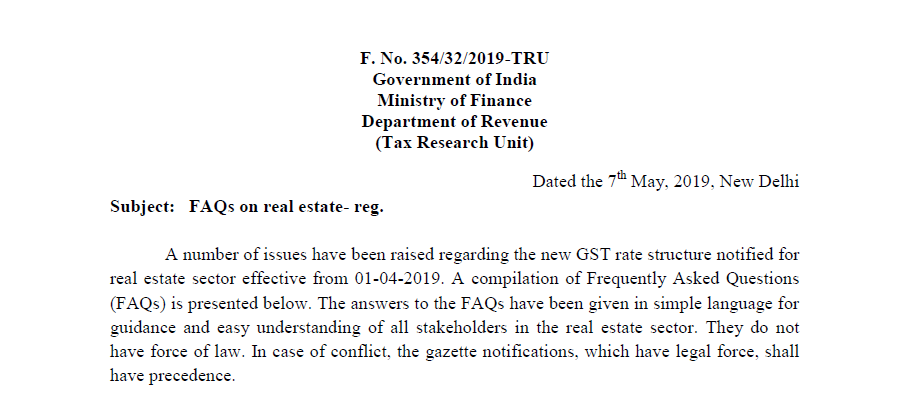 GST FAQ for Real Estate Sector dated 7th May 2019.pdf - Adobe Acrobat Reader DC 2019-05-08 17.11.17