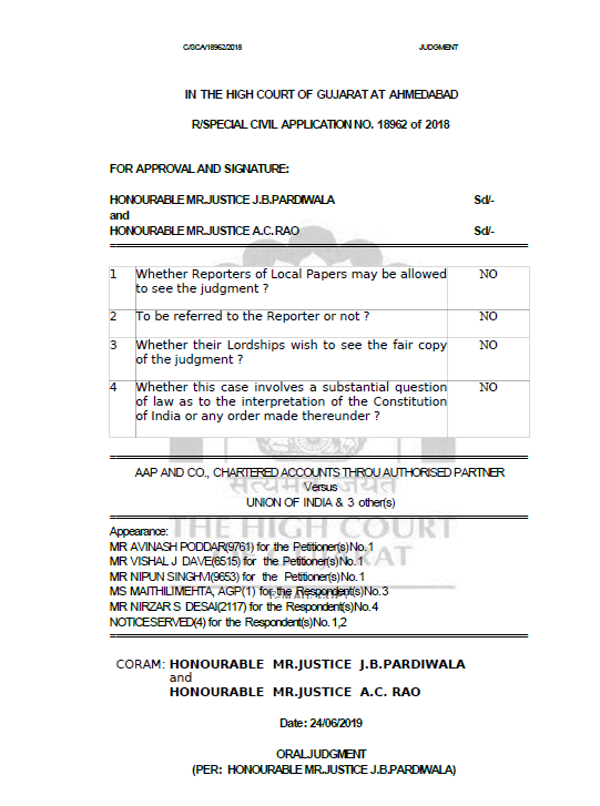 AAP AND CO., CHARTERED ACCOUNTS THROU AUTHORISED PARTNER V_SUNION OF INDIA & 3 other(s) - Adobe Acrobat Reader DC 2019-07-09 13.10.05