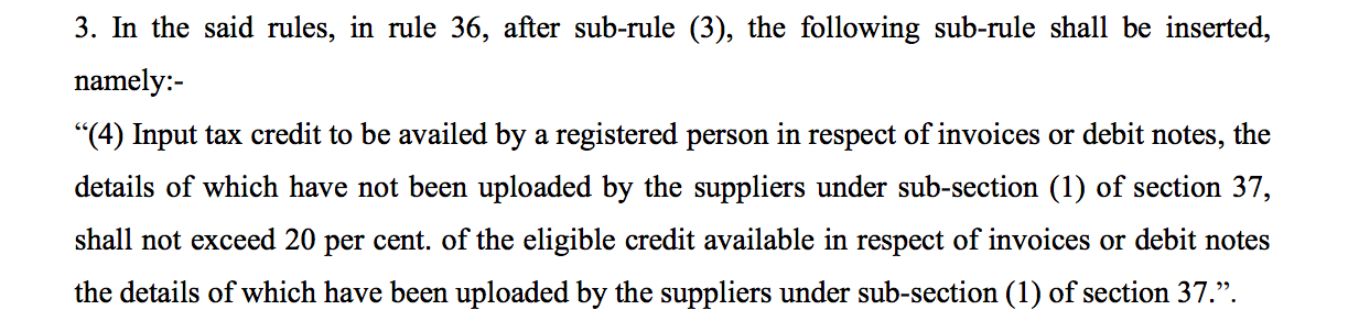 max ITC in GSTR 3b