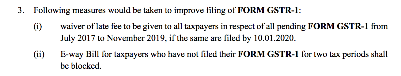 non filers of GSTR 1