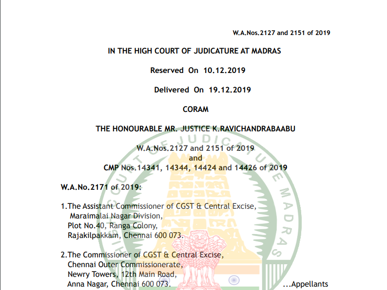 Interest Under Section 50 of the CGST Act is Automatic: Madras HC