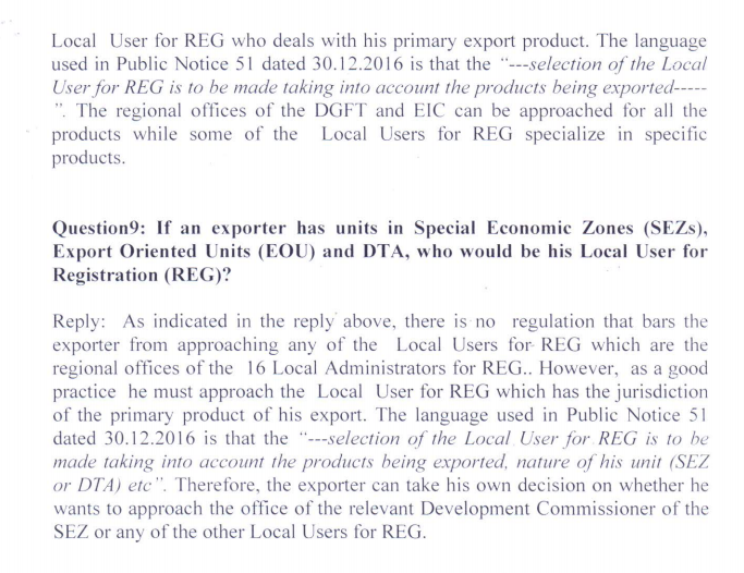 Trade Notice to keep control of exporters using a self-certified system