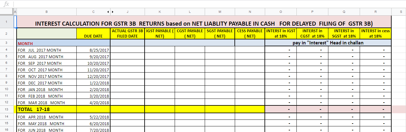 INTEREST CALCULATOR - Google Sheets - Google Chrom