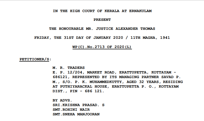 Different address in invoice and E-way bill is a clerical mistake