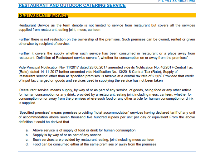 RESTAURANT AND OUTDOOR CATERING SERVICE
