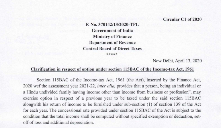 Govt allows employee to submit option to employer and employee will accordingly deduct TDS