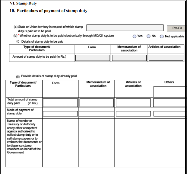 New Form for Company Incorporation(SPICe+). SPICe+(Simplified Proforma for Incorporating Company Electronically Plus) PART-A.