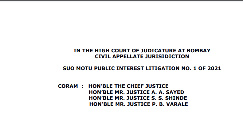 Extension of Interim Order 16.04.2021