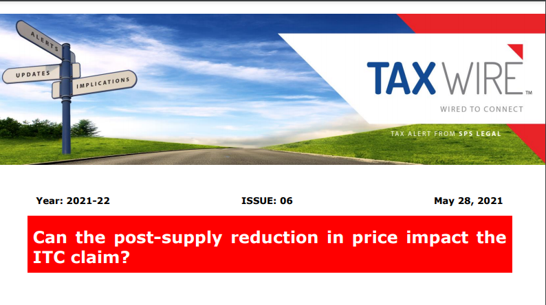Can the post-supply reduction in price impact the ITC claim?