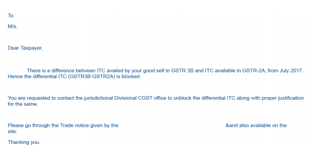 Facing Block Credit Under GST Rule 86A & Notices for GSTR 2A & 3B Mismatch