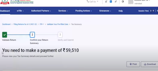computation of taxable income, tax on it, and the total tax liability5