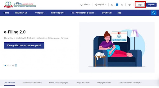visit the income tax department homepage