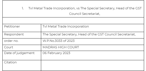 Taxpayer should appear for hearing in case of dual proceedings- TVL Metal