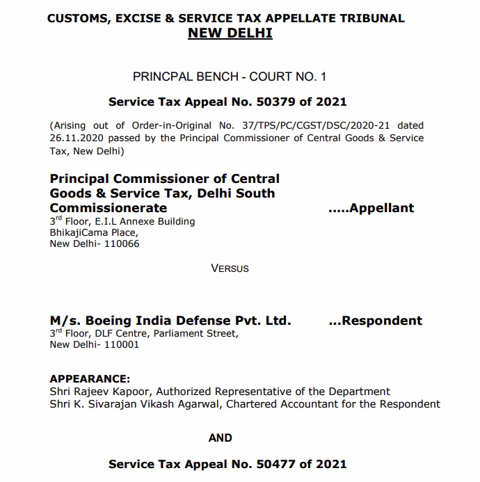 Boeing India GST case